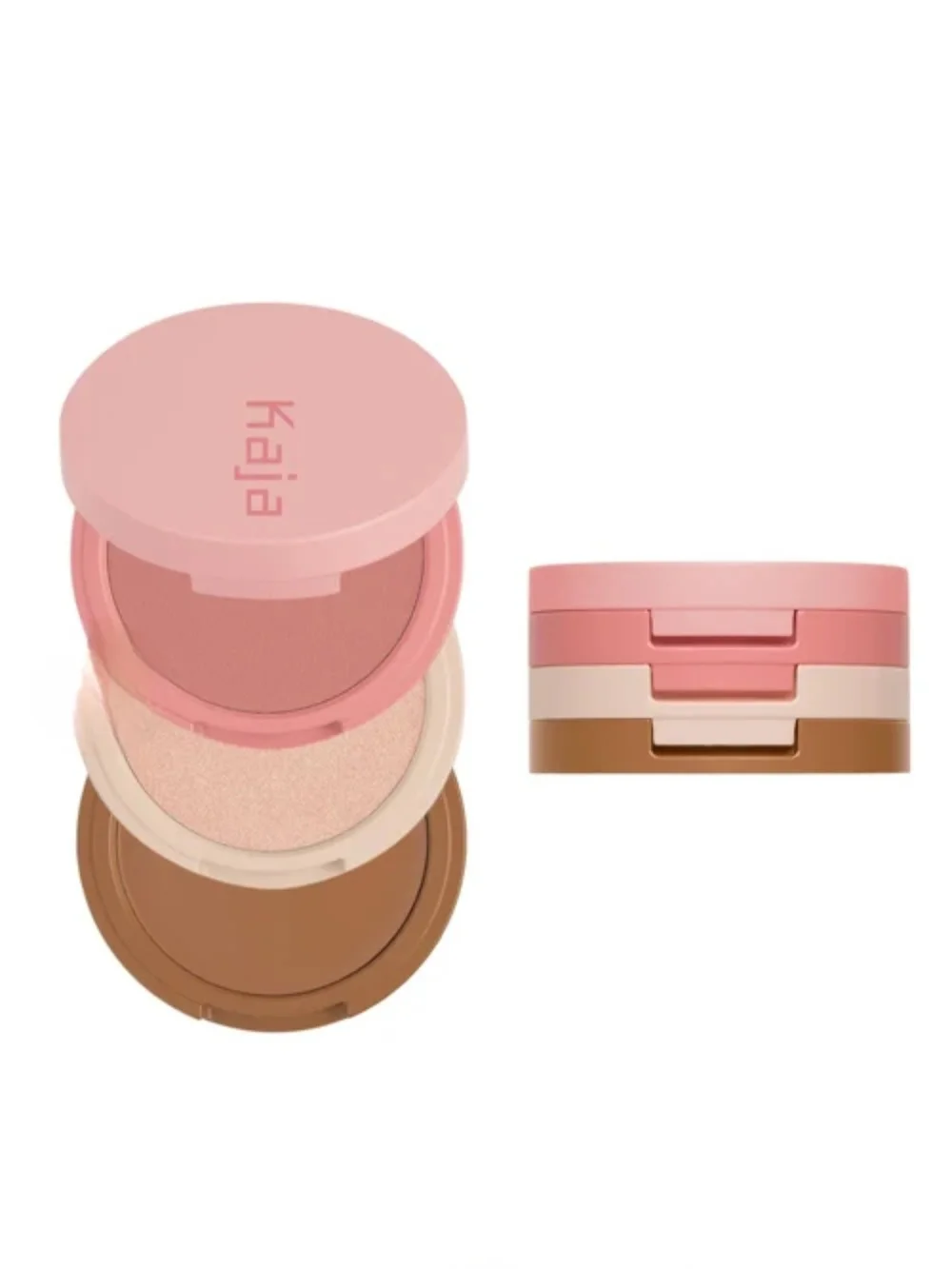 Kaja Play Bento 01 Butter Up Powder Blush & Highlighter & Cream Bronzer - NEW
